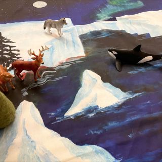 Divoká, ľadová a krásna zimná novinka 🌨️❄️🌊ZA POLÁRNYM KRUHOM🌔🪨✨ Celkom nová šatka z mojej dielne mamakaki s úžasnou...